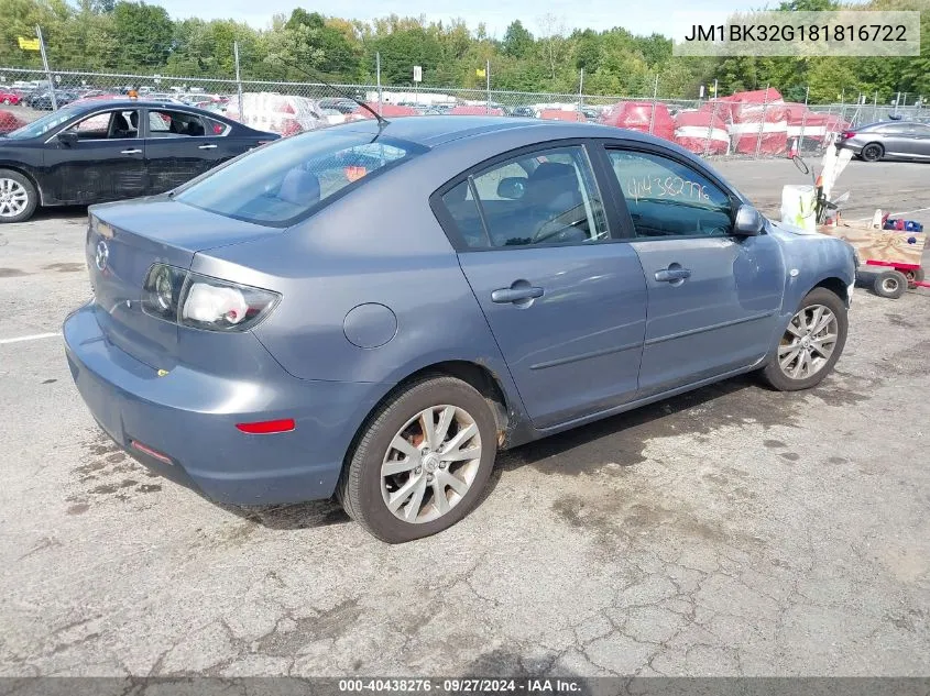 JM1BK32G181816722 2008 Mazda Mazda3 I