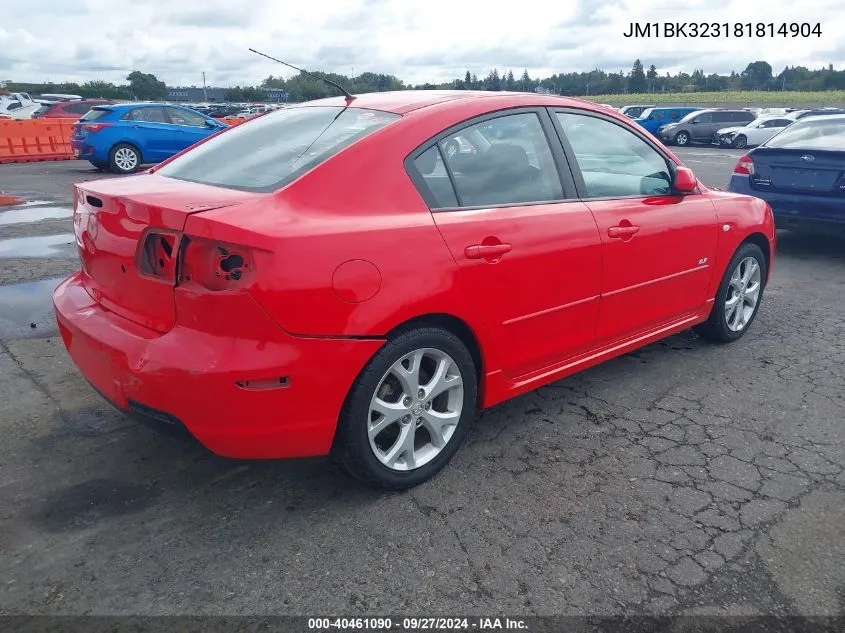 JM1BK323181814904 2008 Mazda Mazda3 S Touring