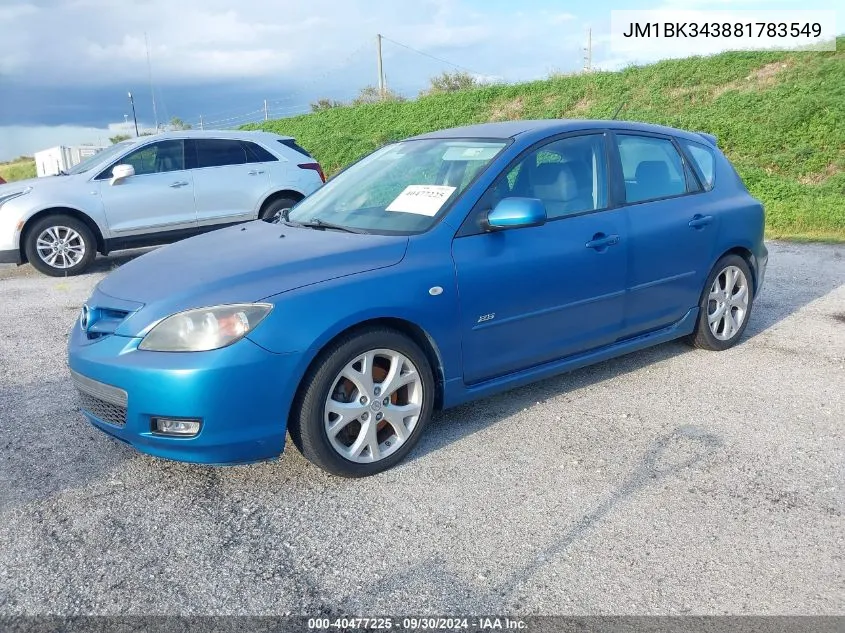 JM1BK343881783549 2008 Mazda Mazda3 S Sport