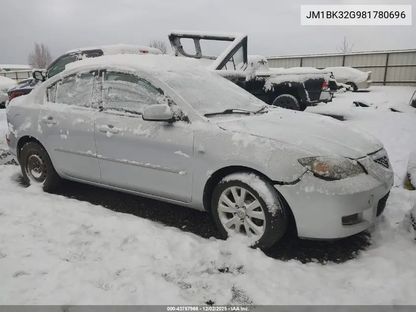 JM1BK32G981780696 2008 Mazda Mazda3 I