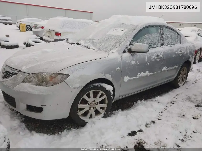 JM1BK32G981780696 2008 Mazda Mazda3 I