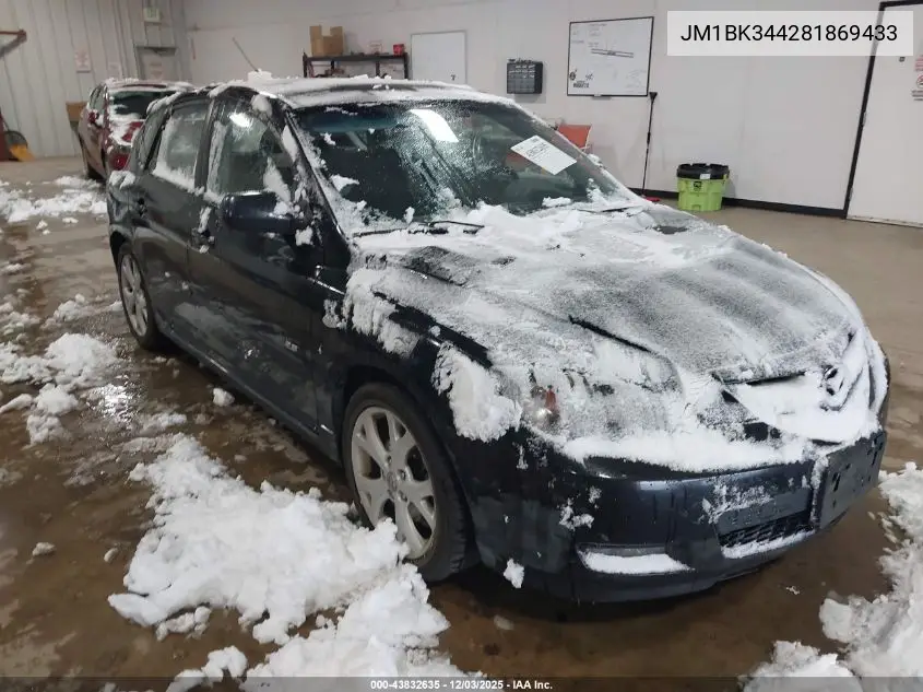 JM1BK344281869433 2008 Mazda Mazda3 S Sport