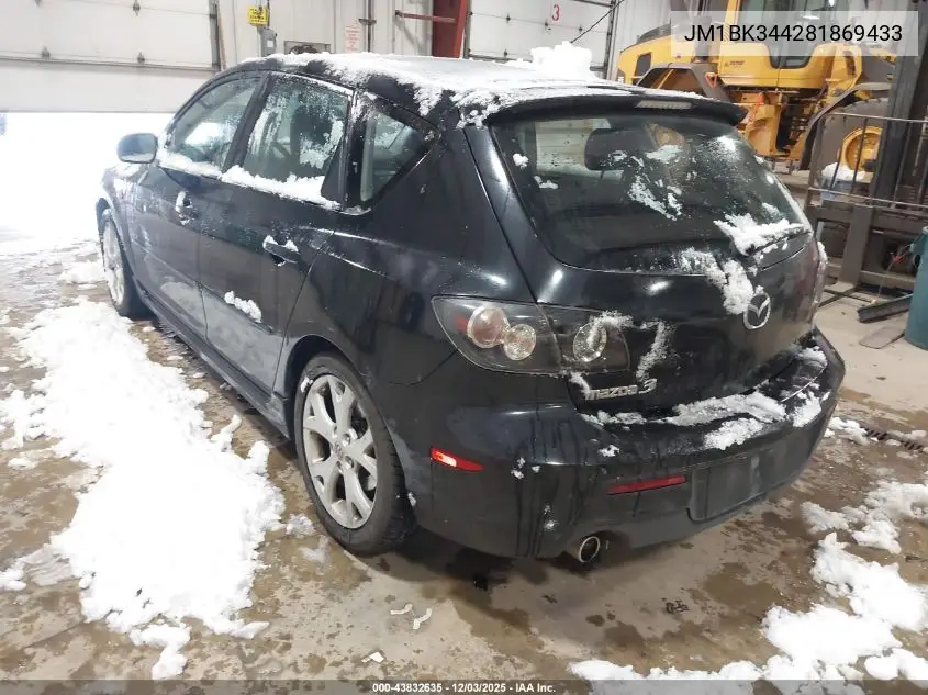 JM1BK344281869433 2008 Mazda Mazda3 S Sport