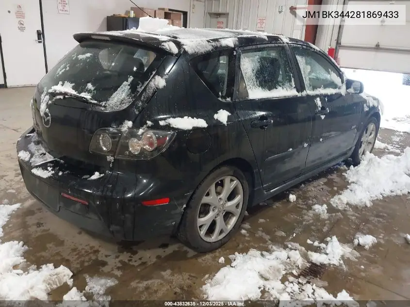 JM1BK344281869433 2008 Mazda Mazda3 S Sport