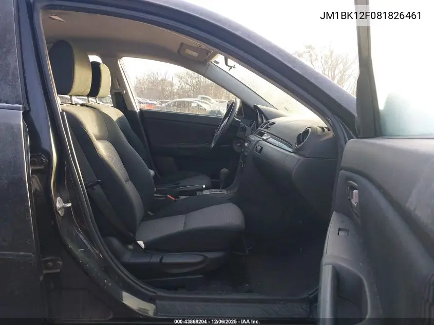 JM1BK12F081826461 2008 Mazda Mazda3 I