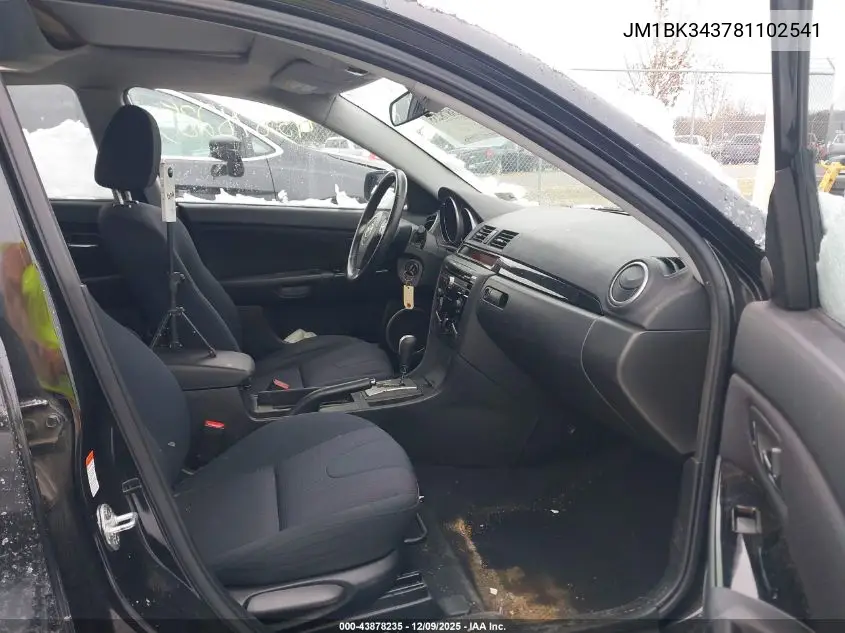 JM1BK343781102541 2008 Mazda Mazda3 S Sport