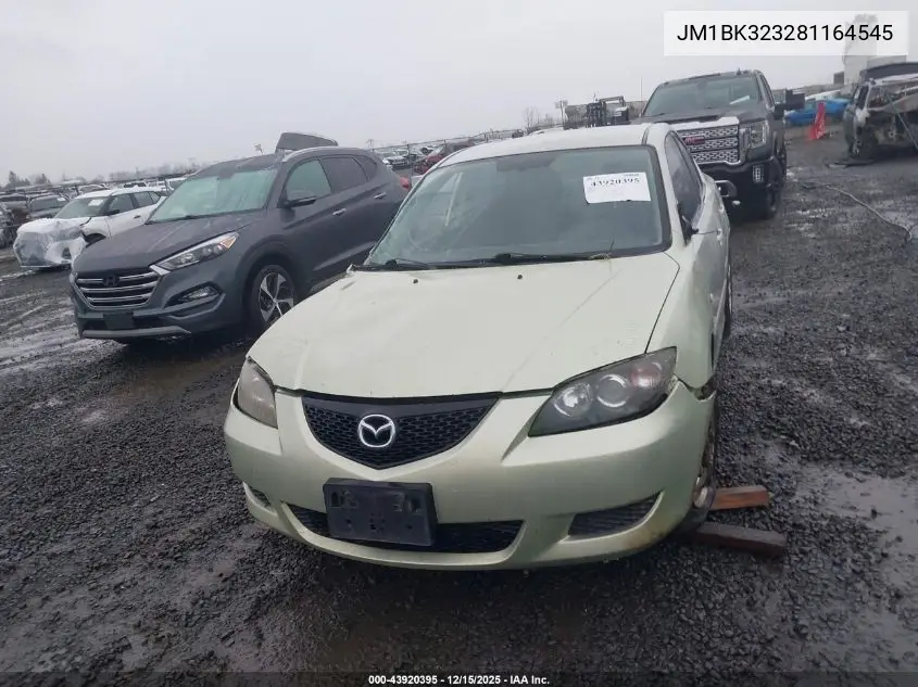 JM1BK323281164545 2008 Mazda Mazda3 S Sport