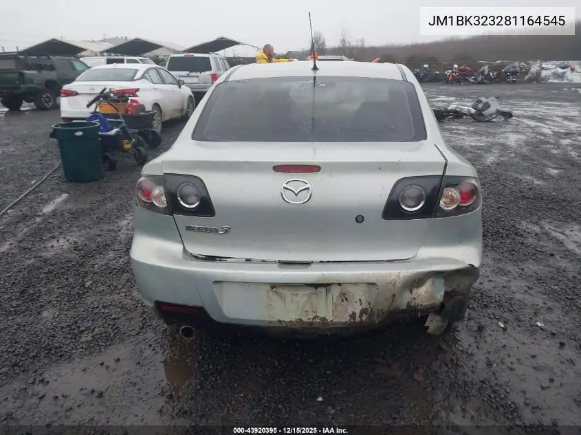 JM1BK323281164545 2008 Mazda Mazda3 S Sport