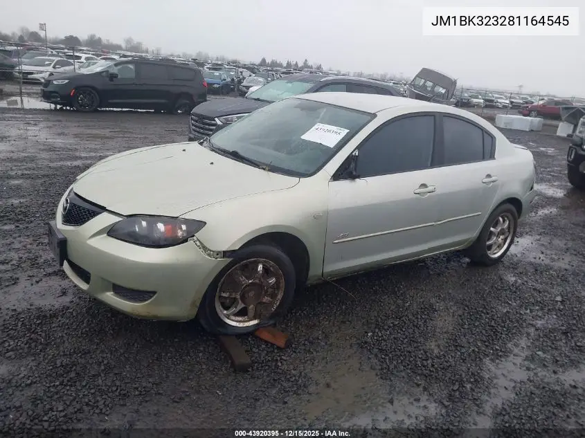 JM1BK323281164545 2008 Mazda Mazda3 S Sport