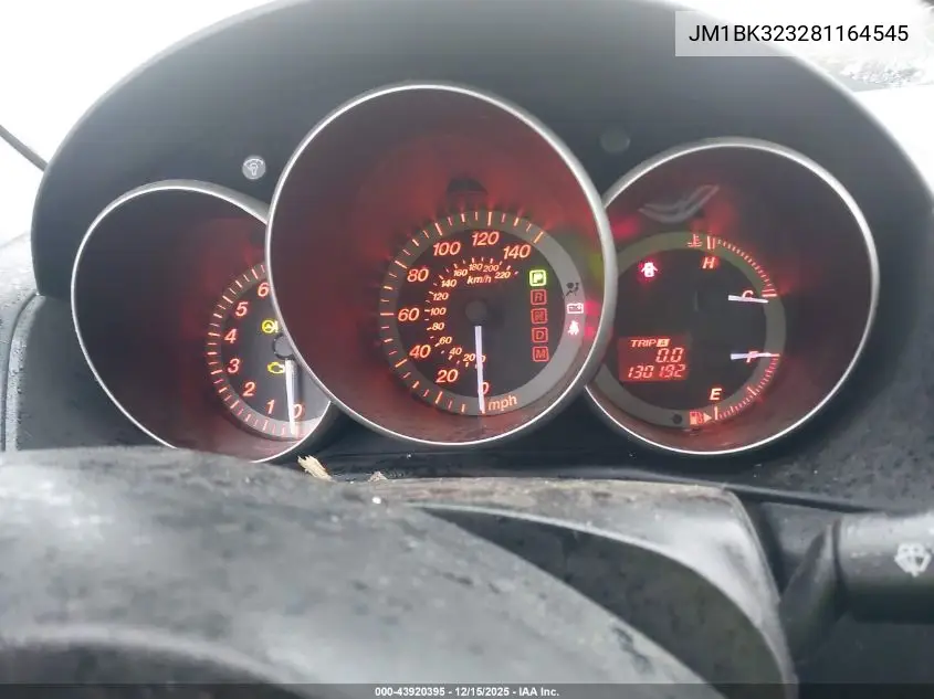 JM1BK323281164545 2008 Mazda Mazda3 S Sport