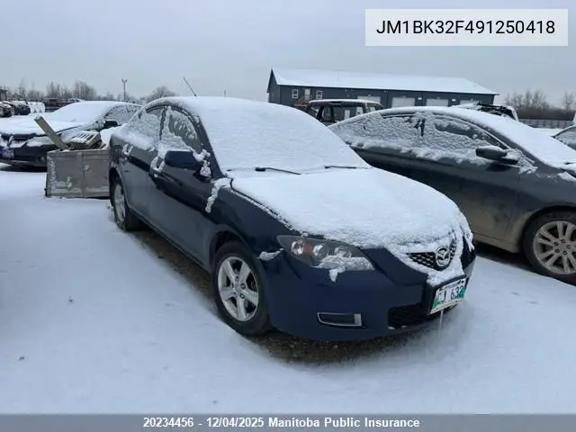 JM1BK32F491250418 2009 Mazda 3 Mazda Gx