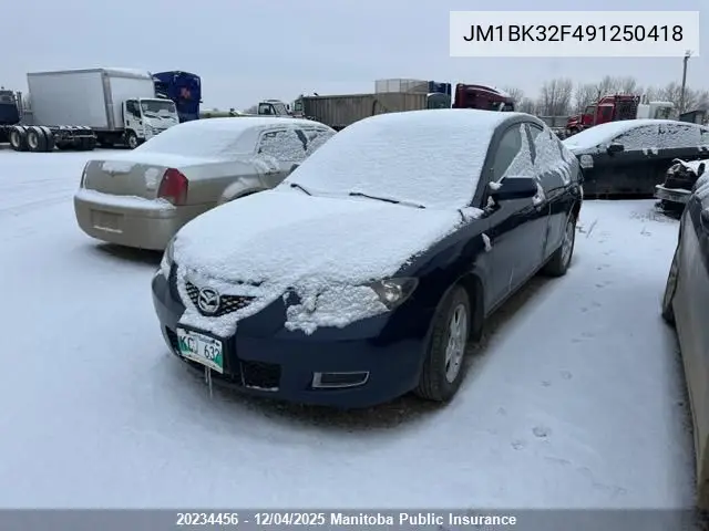 JM1BK32F491250418 2009 Mazda 3 Mazda Gx