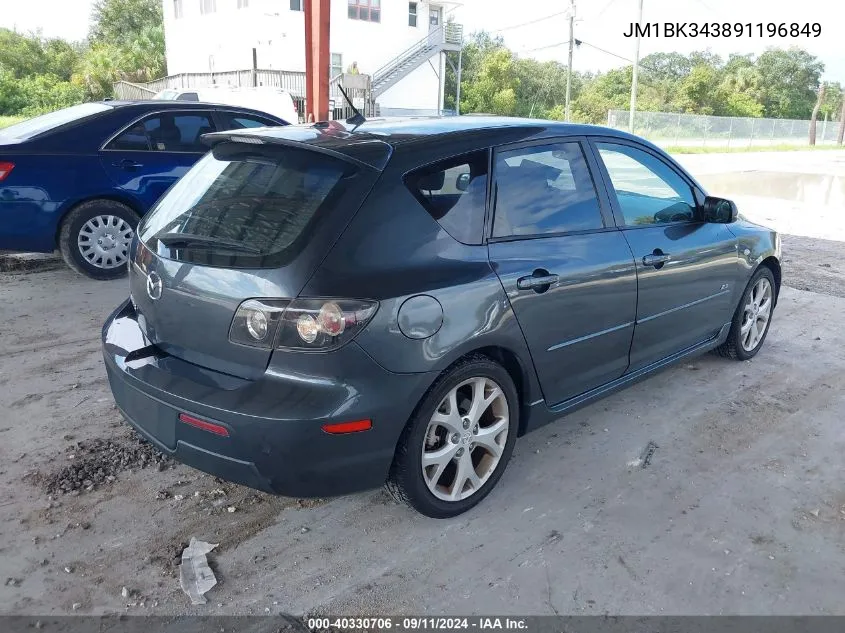 JM1BK343891196849 2009 Mazda Mazda3 S Sport