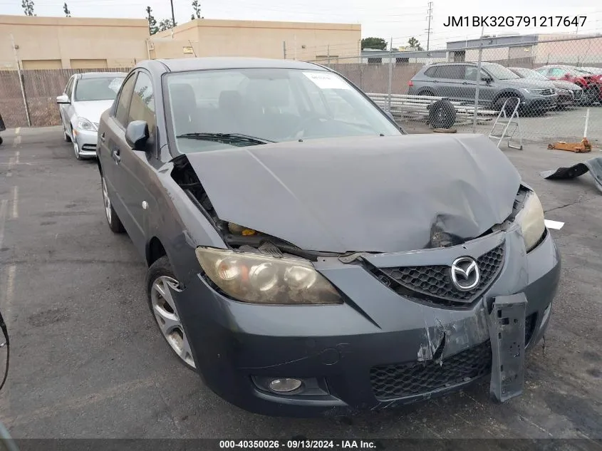 JM1BK32G791217647 2009 Mazda 3 I