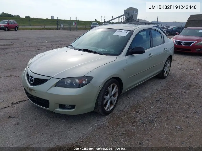 2009 Mazda Mazda3 I VIN: JM1BK32F191242440 Lot: 40353694