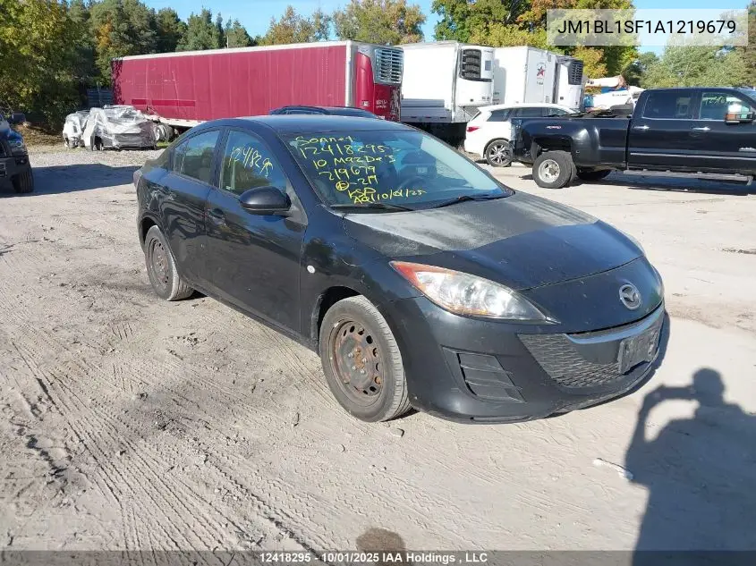 JM1BL1SF1A1219679 2010 Mazda Mazda3 Gs/Gx