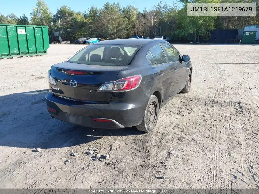 JM1BL1SF1A1219679 2010 Mazda Mazda3 Gs/Gx