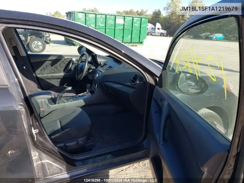 JM1BL1SF1A1219679 2010 Mazda Mazda3 Gs/Gx