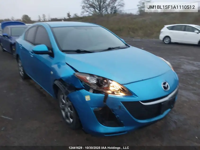 JM1BL1SF1A1110512 2010 Mazda Mazda3 Gs/Gx