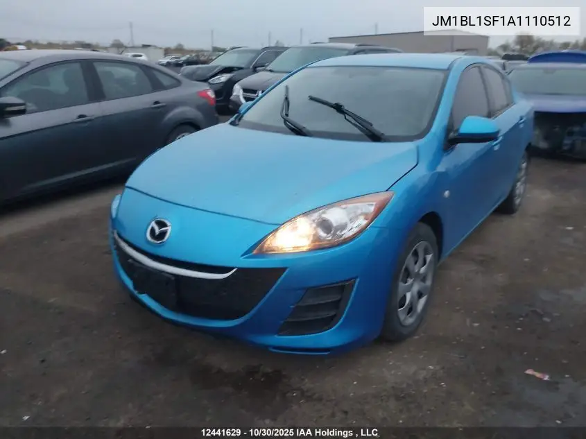 JM1BL1SF1A1110512 2010 Mazda Mazda3 Gs/Gx
