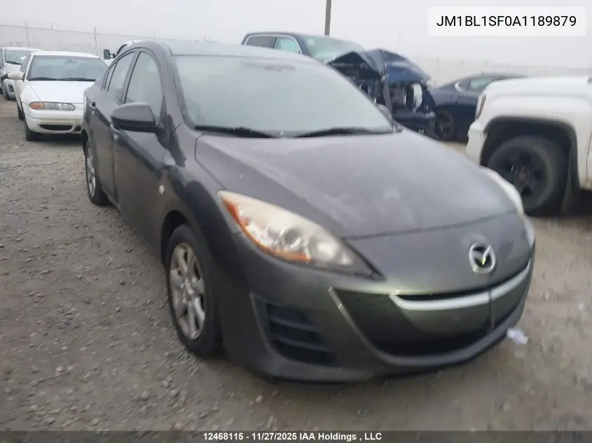 JM1BL1SF0A1189879 2010 Mazda Mazda3 Gs/Gx