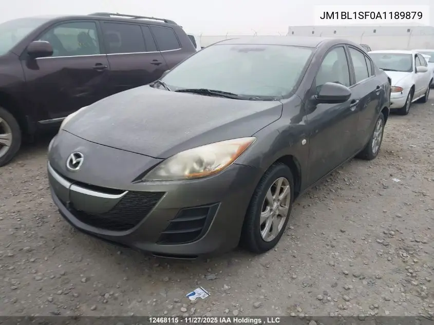 JM1BL1SF0A1189879 2010 Mazda Mazda3 Gs/Gx