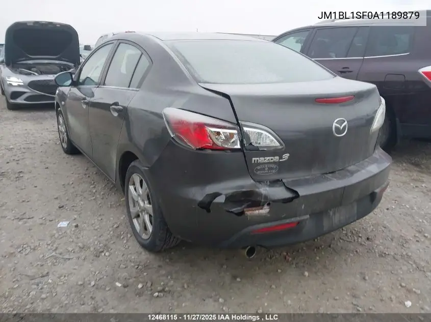 JM1BL1SF0A1189879 2010 Mazda Mazda3 Gs/Gx