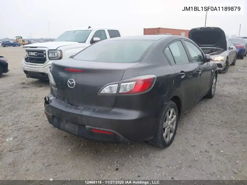 JM1BL1SF0A1189879 2010 Mazda Mazda3 Gs/Gx