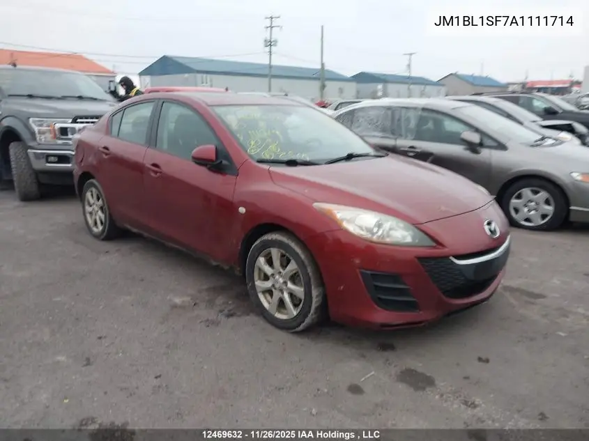 JM1BL1SF7A1111714 2010 Mazda 3 I