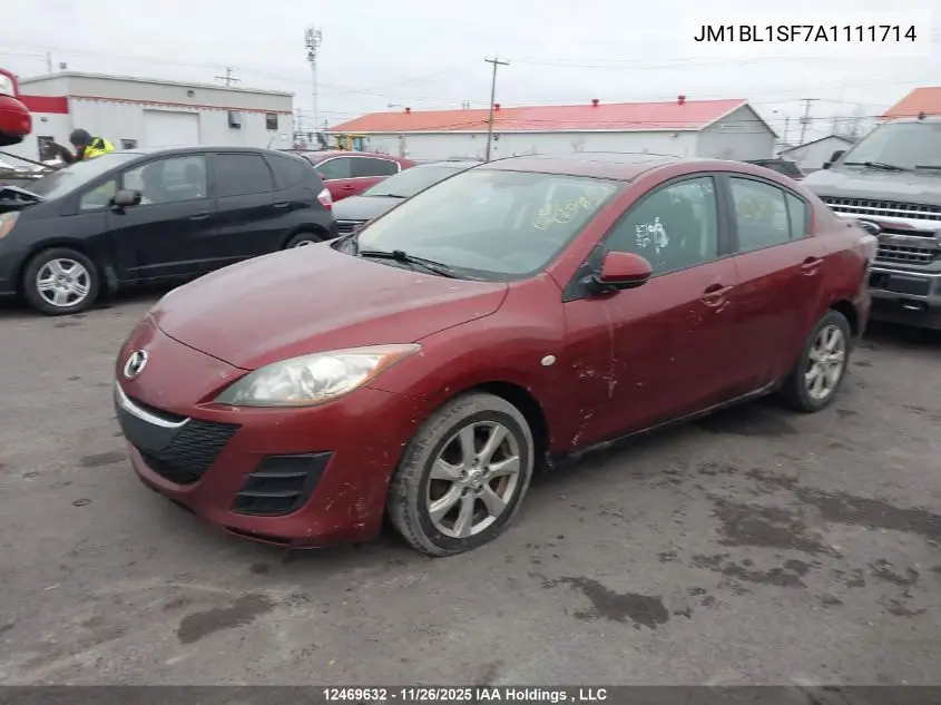 JM1BL1SF7A1111714 2010 Mazda 3 I