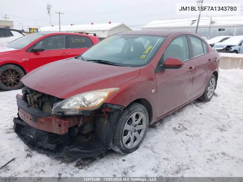 JM1BL1SF7A1343780 2010 Mazda Mazda3 Gs/Gx