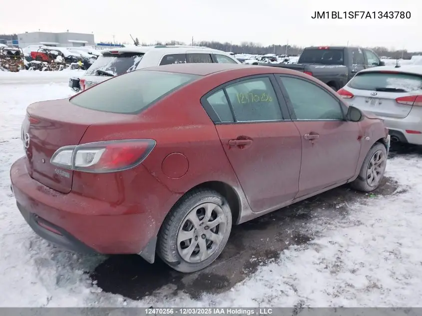 JM1BL1SF7A1343780 2010 Mazda Mazda3 Gs/Gx
