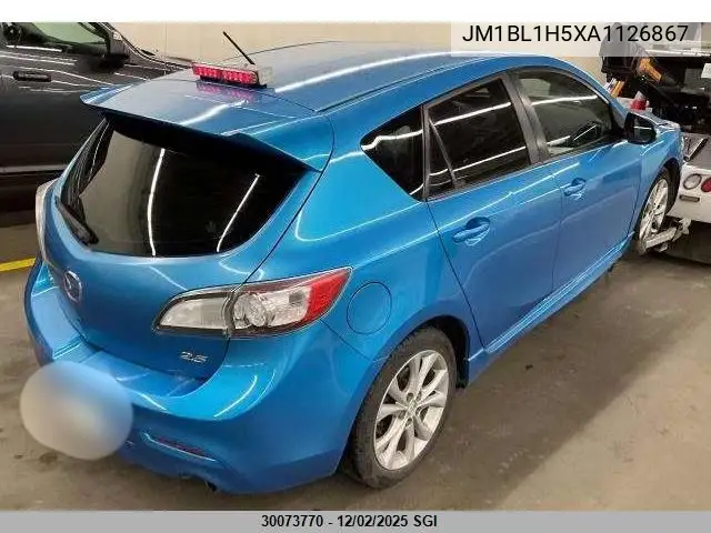 JM1BL1H5XA1126867 2010 Mazda 3 S