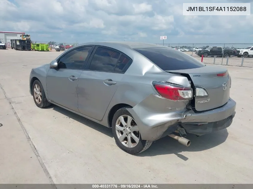 JM1BL1SF4A1152088 2010 Mazda Mazda3 I Touring