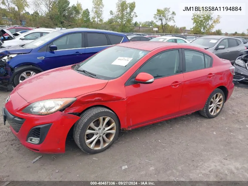 2010 Mazda Mazda3 S Sport VIN: JM1BL1S58A1194884 Lot: 40457336