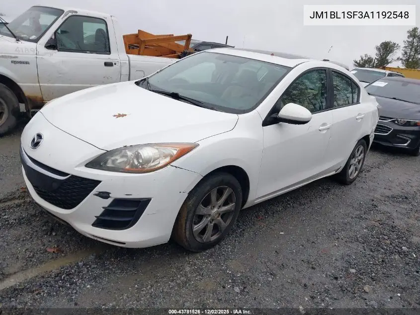 JM1BL1SF3A1192548 2010 Mazda 3 I