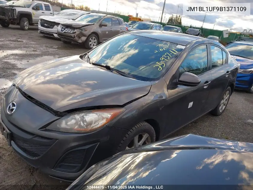 JM1BL1UF9B1371109 2011 Mazda Mazda3