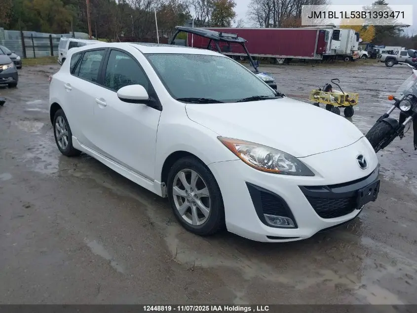JM1BL1L53B1393471 2011 Mazda Mazda3 Gs