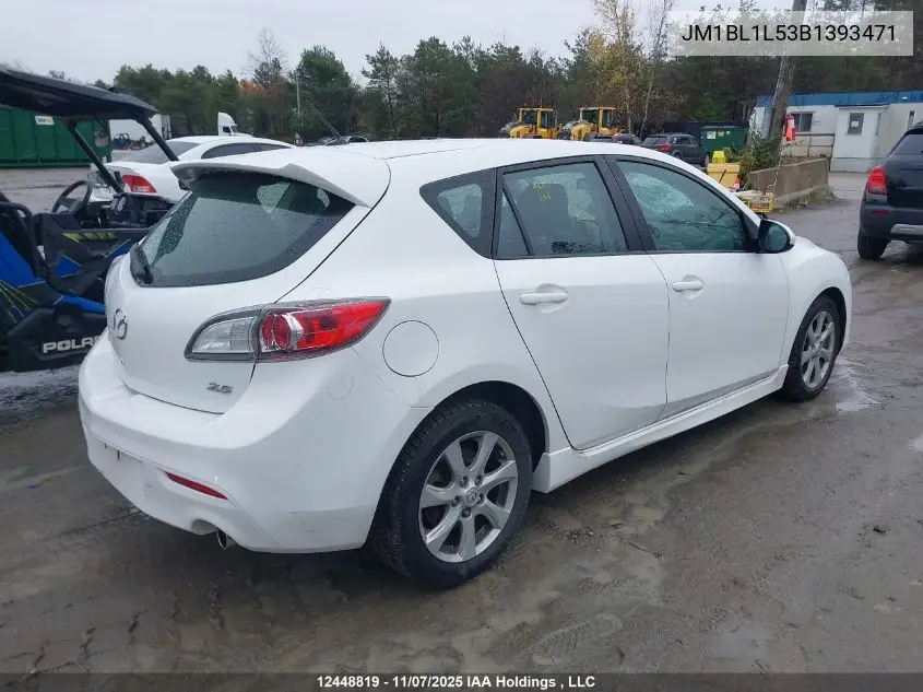 JM1BL1L53B1393471 2011 Mazda Mazda3 Gs
