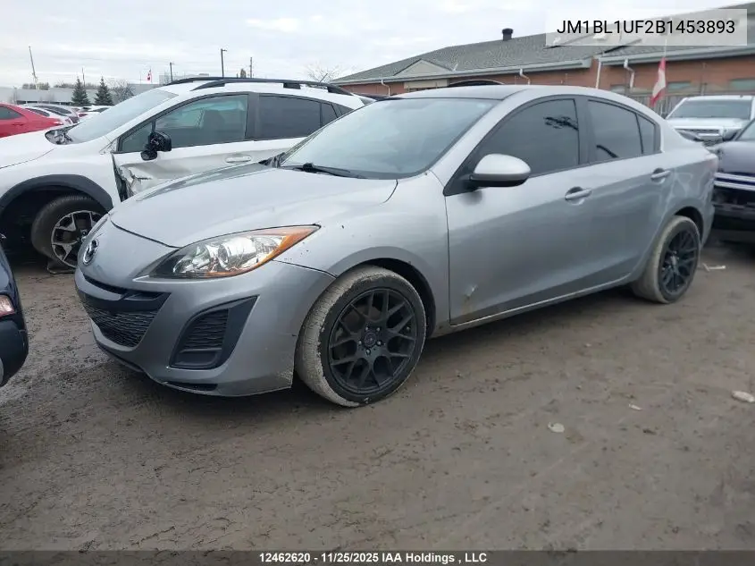 JM1BL1UF2B1453893 2011 Mazda Mazda3 Gx