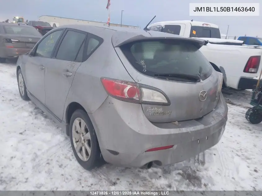 JM1BL1L50B1463640 2011 Mazda Mazda3 Gs