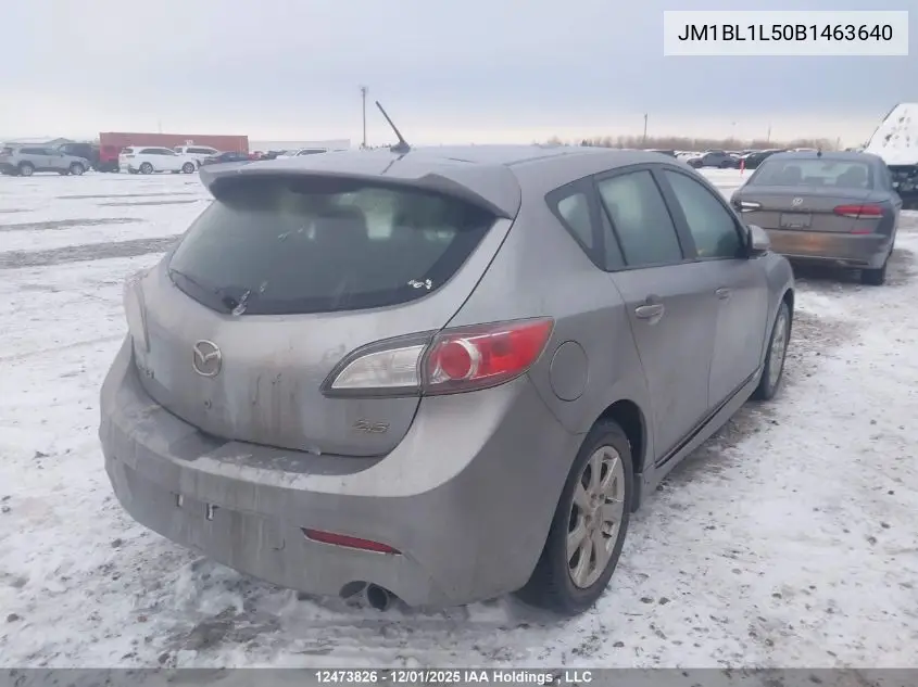 JM1BL1L50B1463640 2011 Mazda Mazda3 Gs