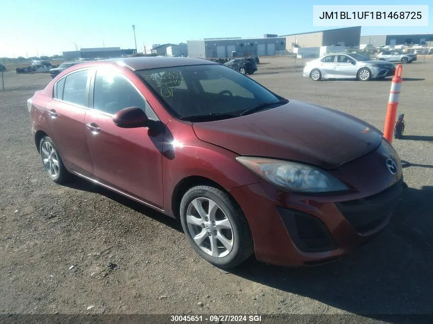 2011 Mazda 3 I VIN: JM1BL1UF1B1468725 Lot: 30045651