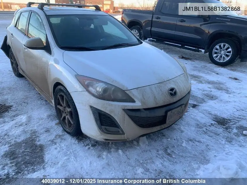 JM1BL1L58B1382868 2011 Mazda 3 S