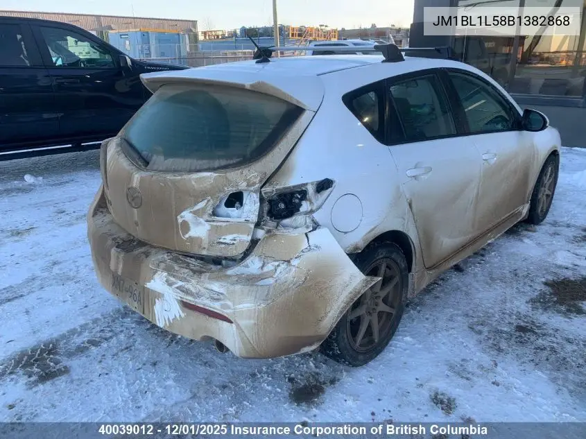 JM1BL1L58B1382868 2011 Mazda 3 S