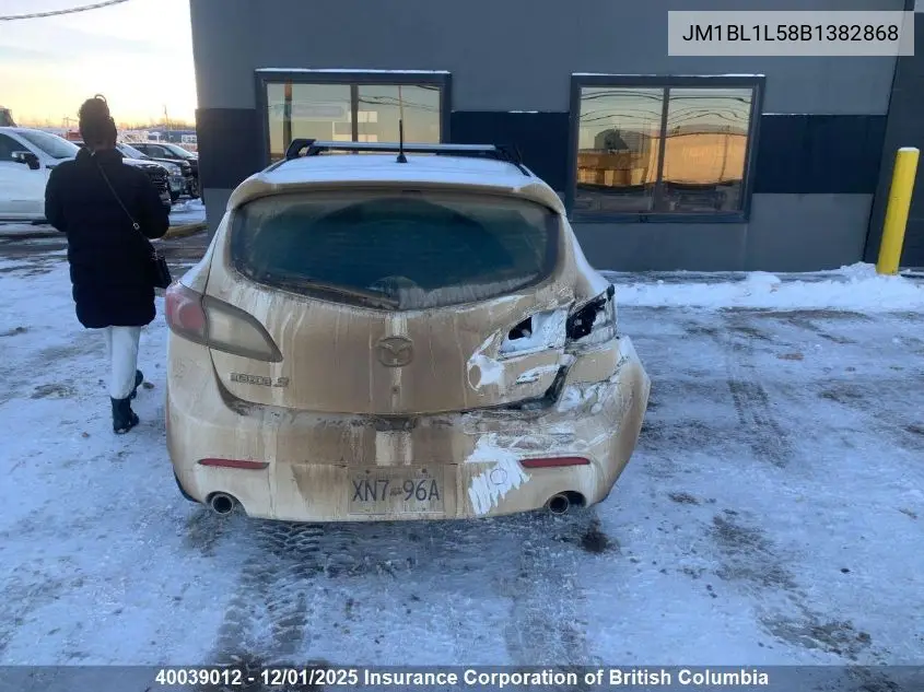 JM1BL1L58B1382868 2011 Mazda 3 S