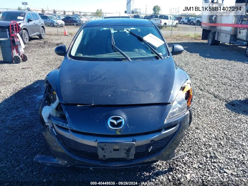 JM1BL1K58B1402294 2011 Mazda Mazda3 S Sport