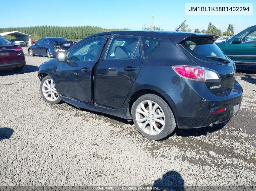 JM1BL1K58B1402294 2011 Mazda Mazda3 S Sport