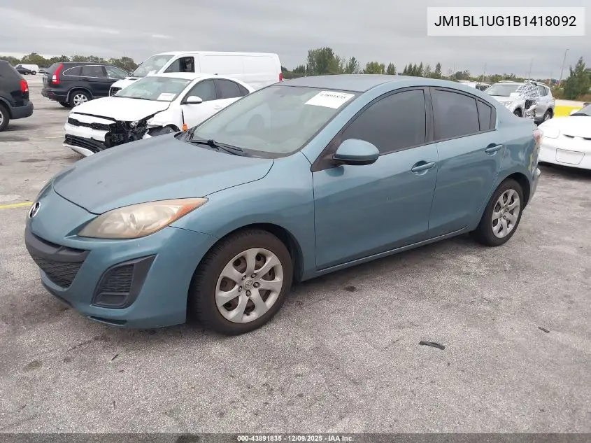 JM1BL1UG1B1418092 2011 Mazda Mazda3 I Sport
