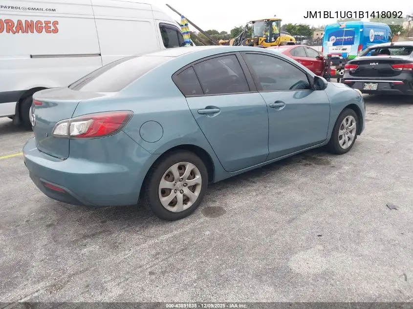 JM1BL1UG1B1418092 2011 Mazda Mazda3 I Sport